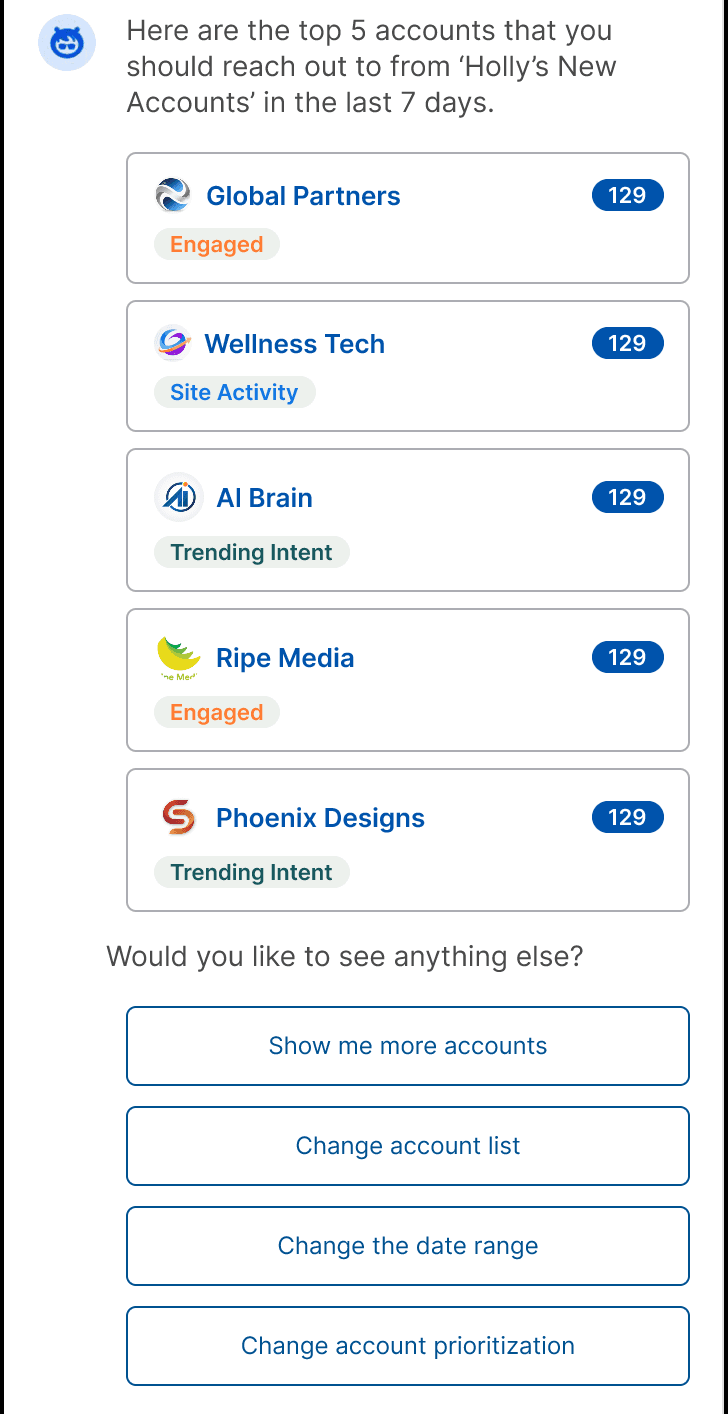 Prioritized Accounts