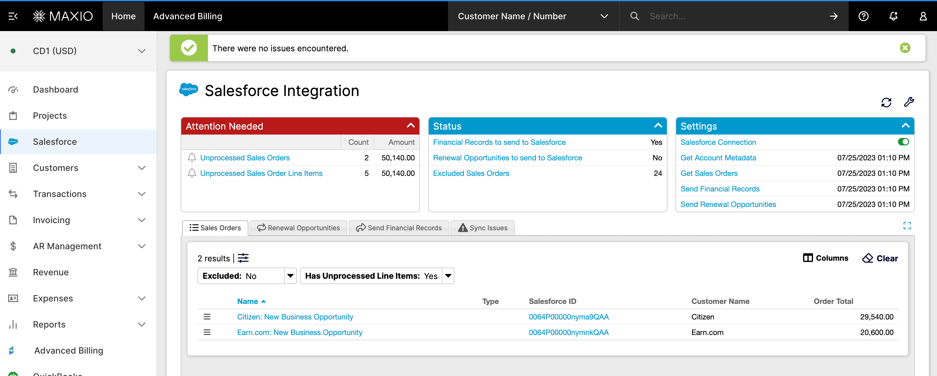 Salesforce Integration