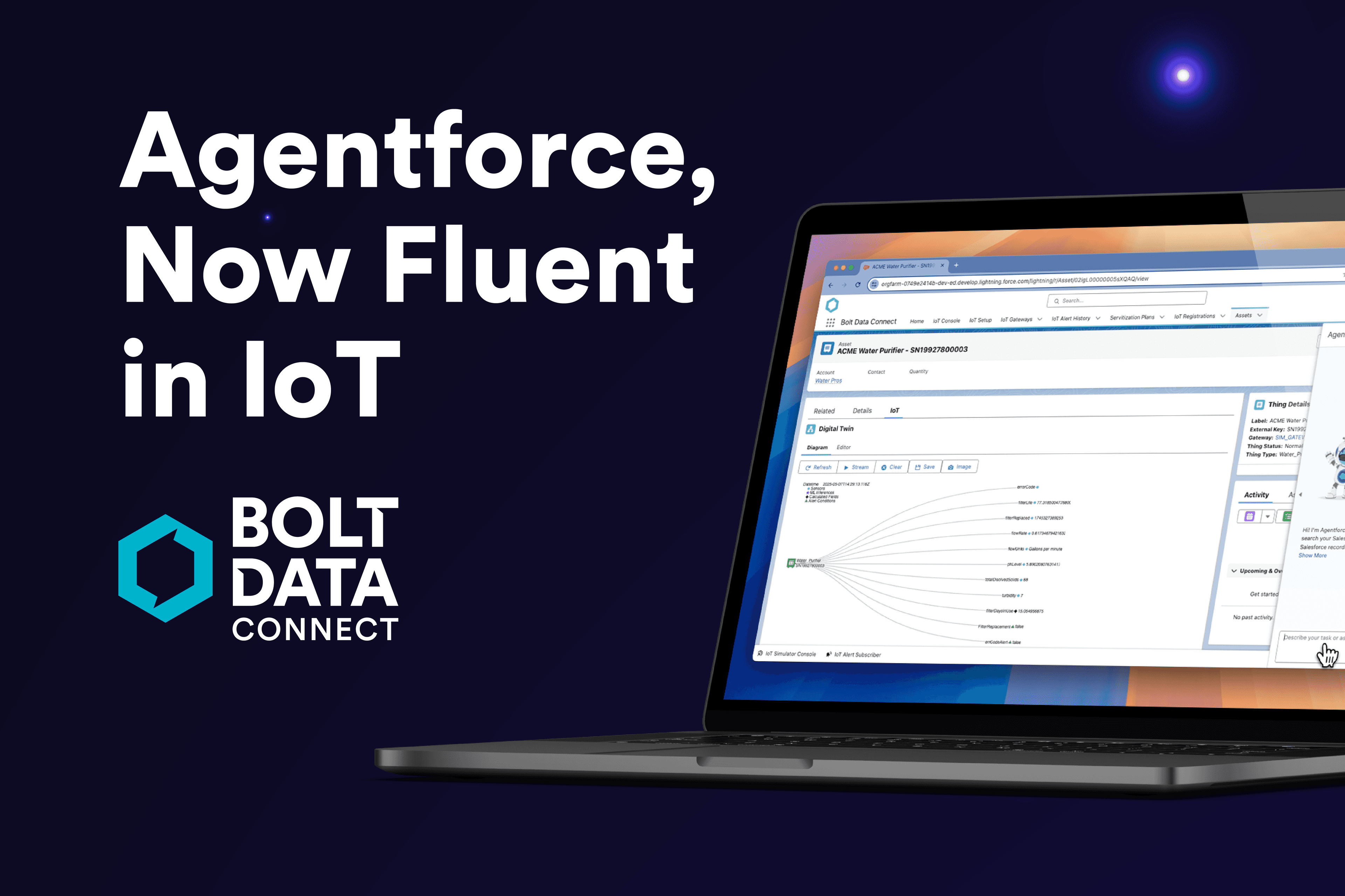 Conversational IoT insights powered by Agentforce