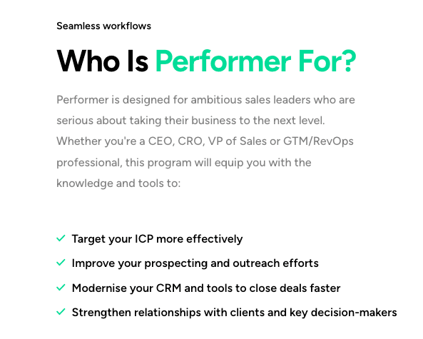 Performer SaaS image 1
