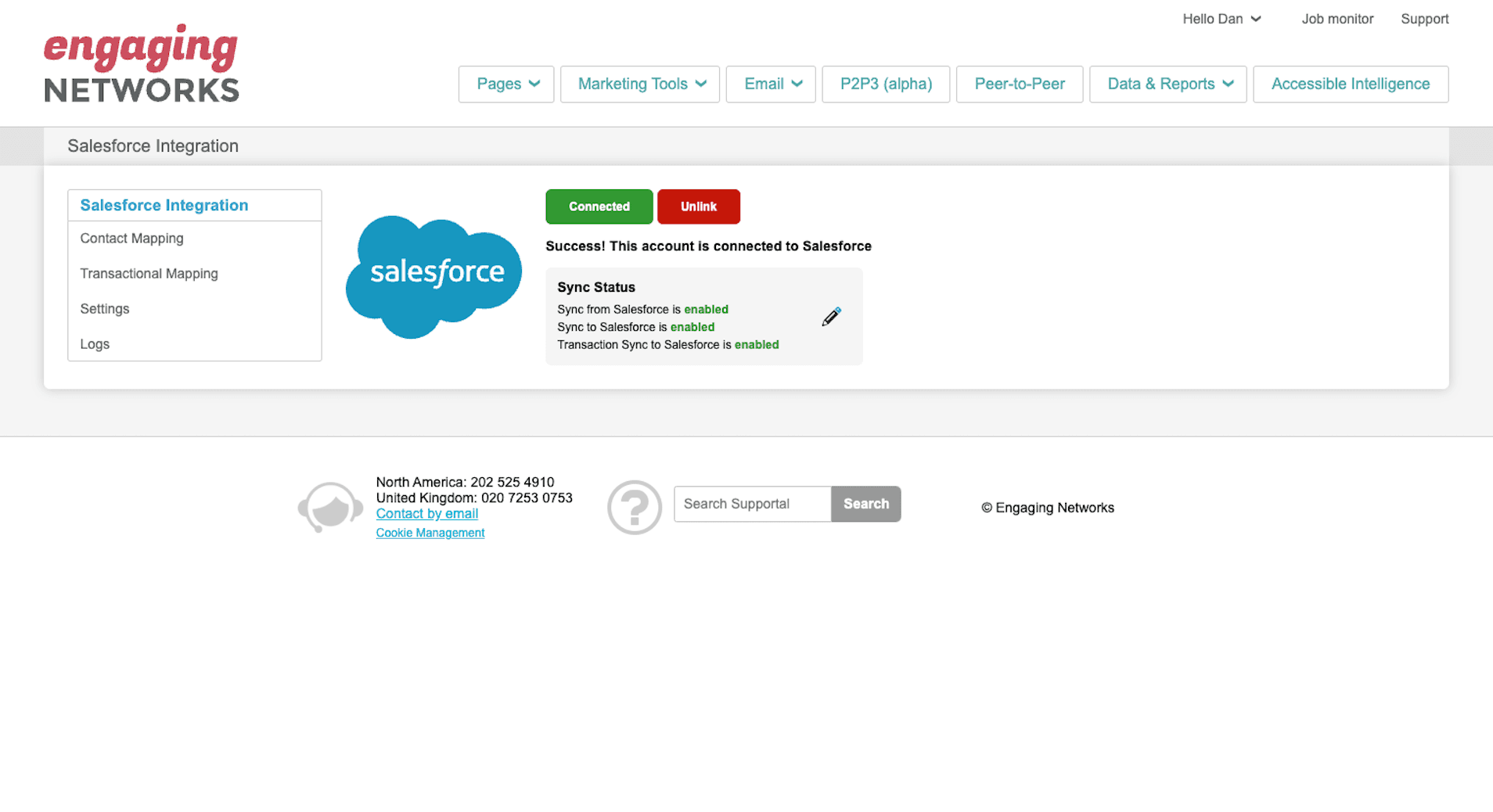 Connecting Engaging Networks to Salesforce