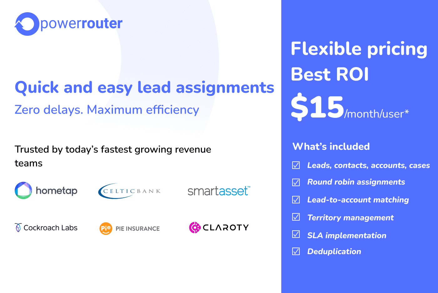 No-code lead routing automation for Salesforce