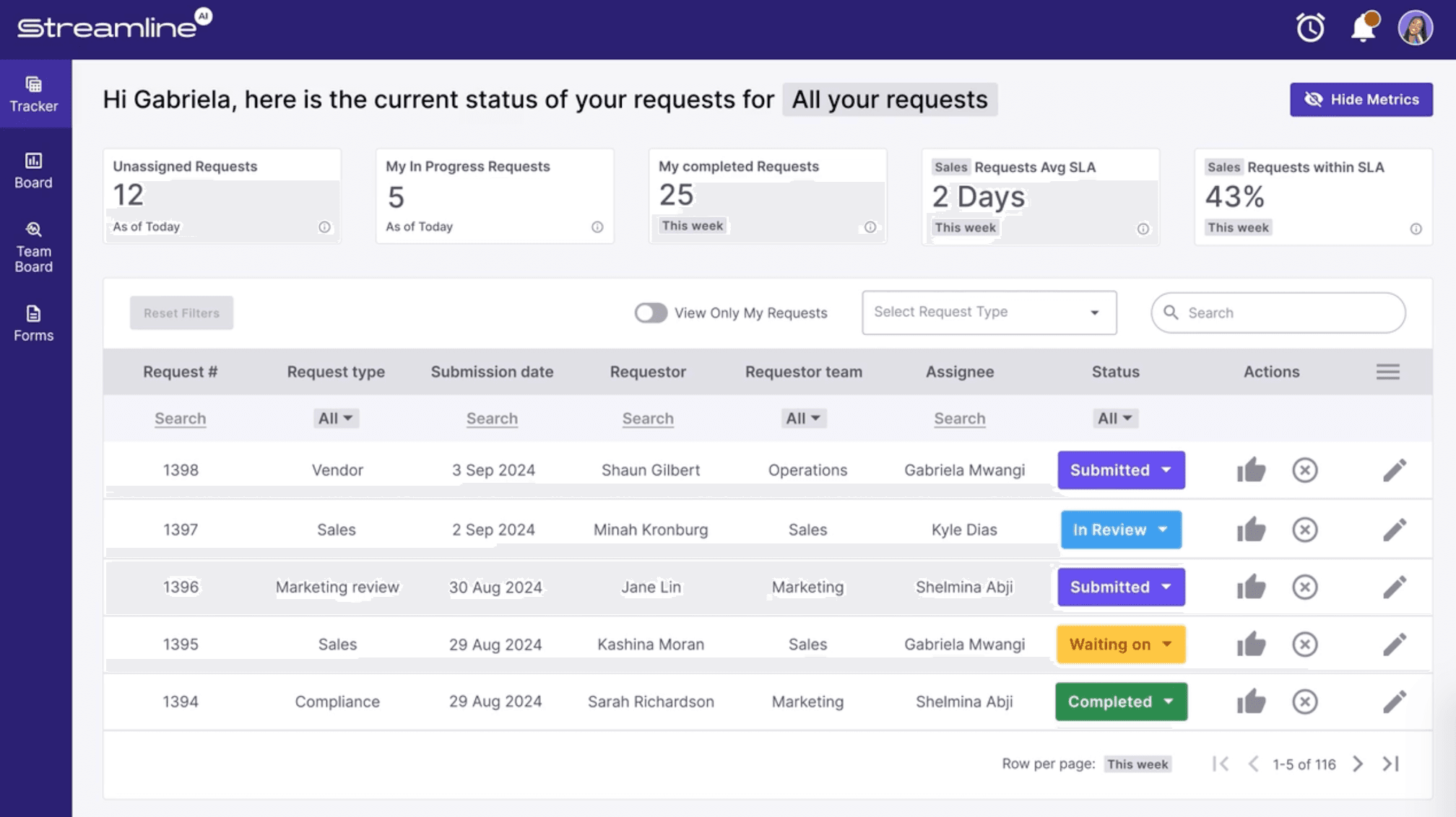 Streamline AI Tracker