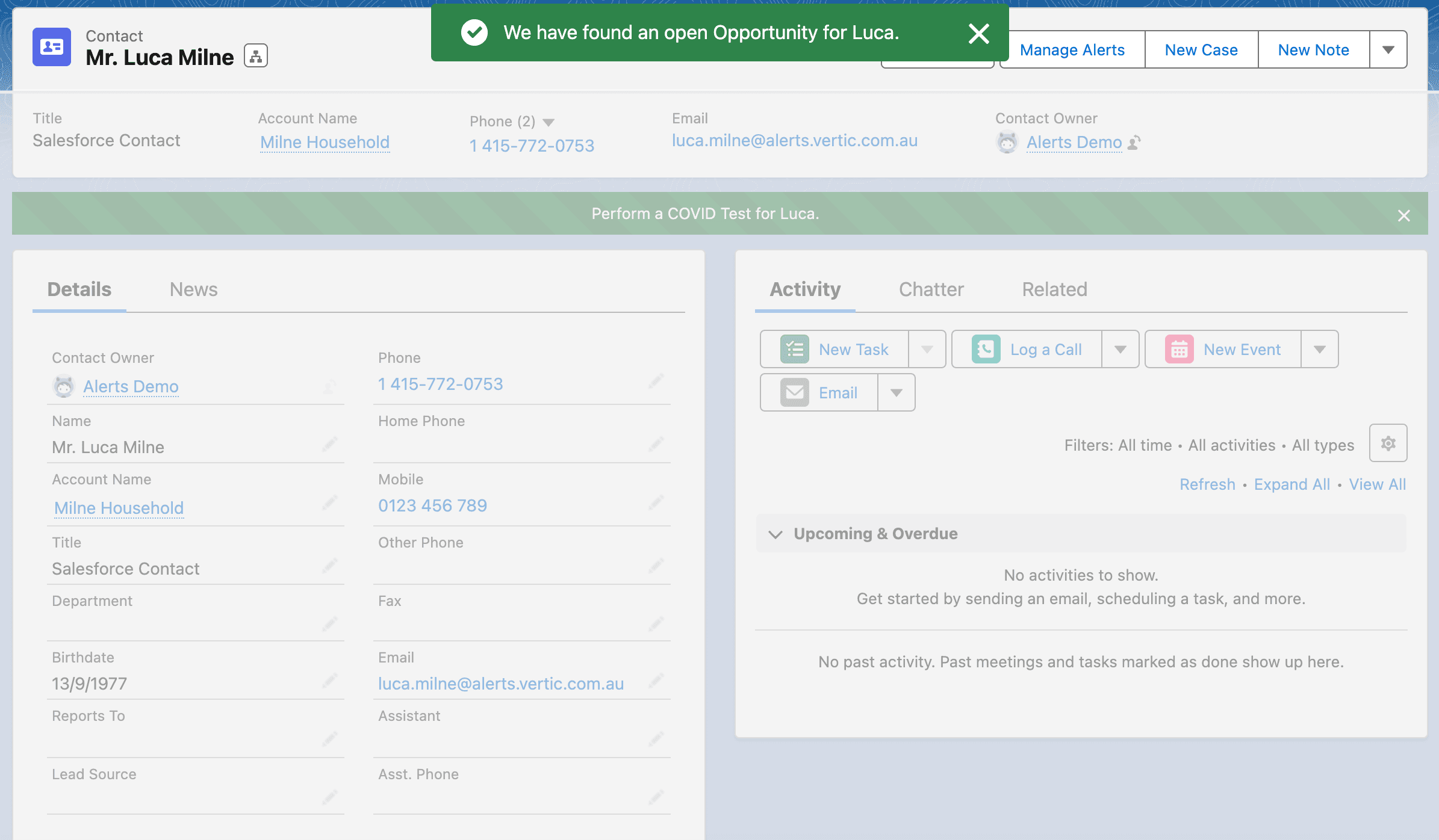 Interactive & Declarative Alerts in Salesforce