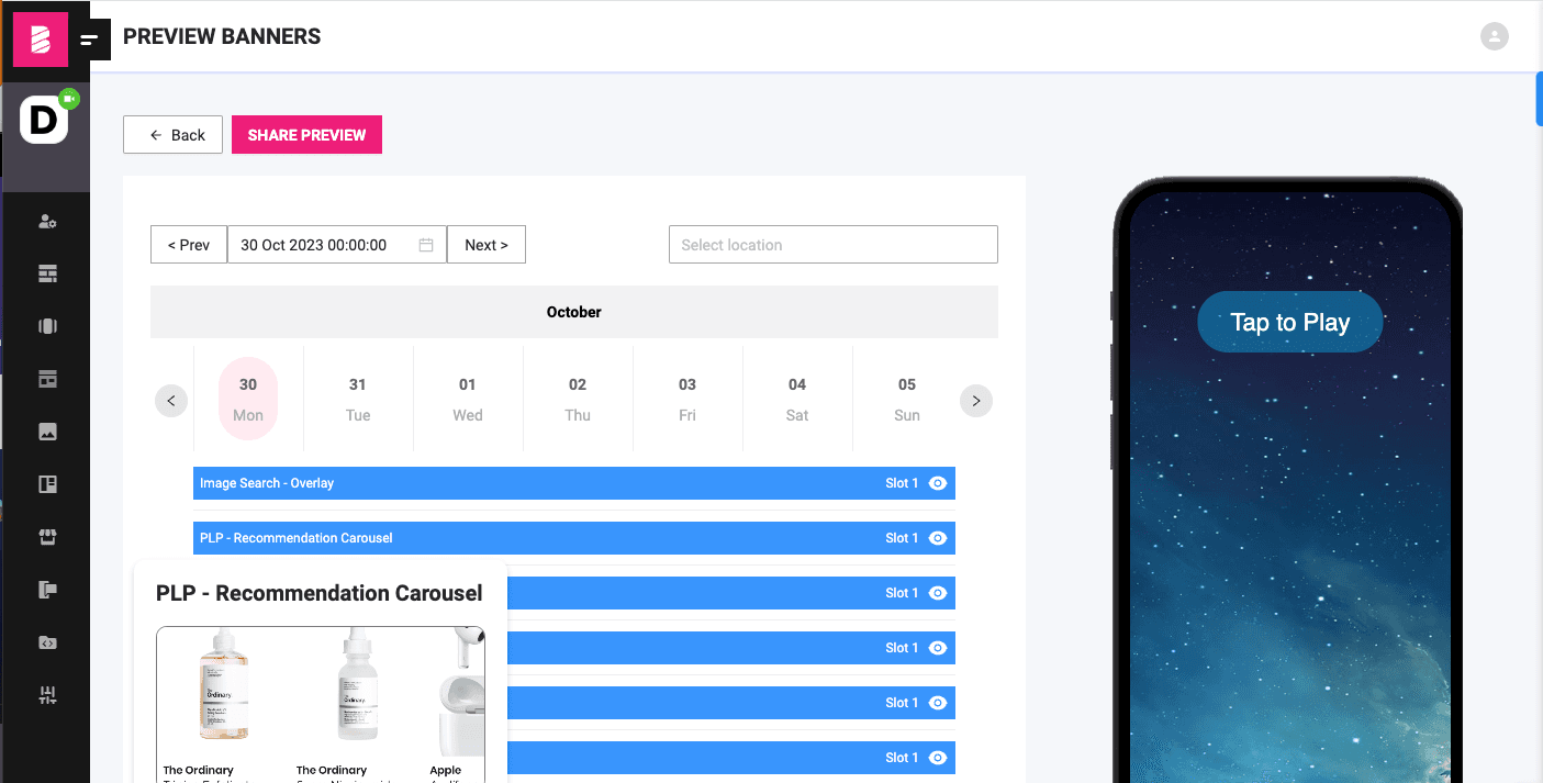 Advanced Scheduling and Preview for Mobile Apps and Web Sites