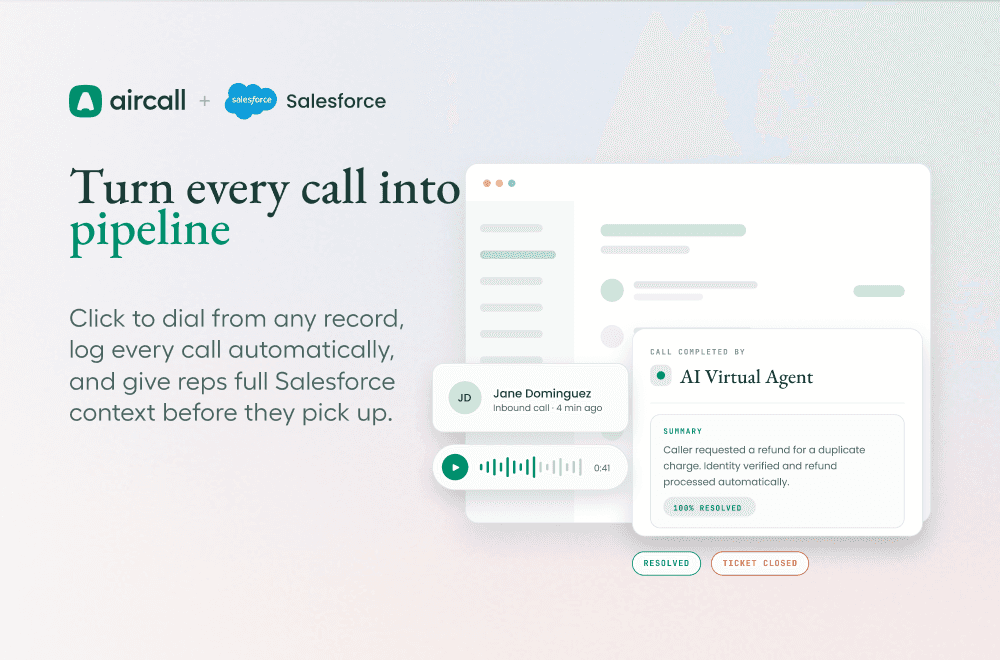 Turn every call into pipeline