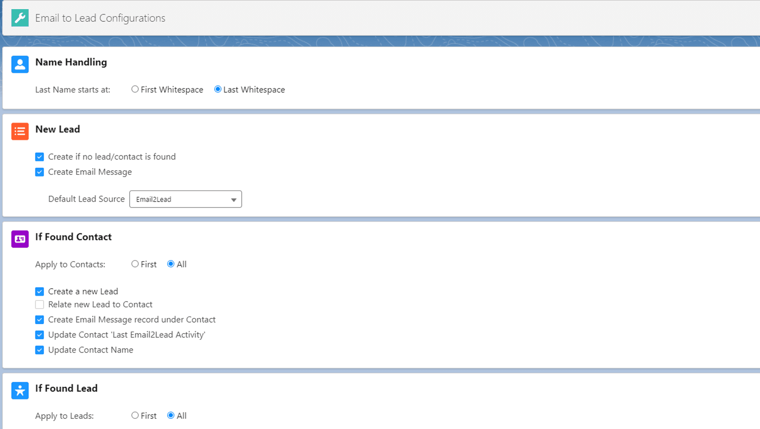 Config Screen