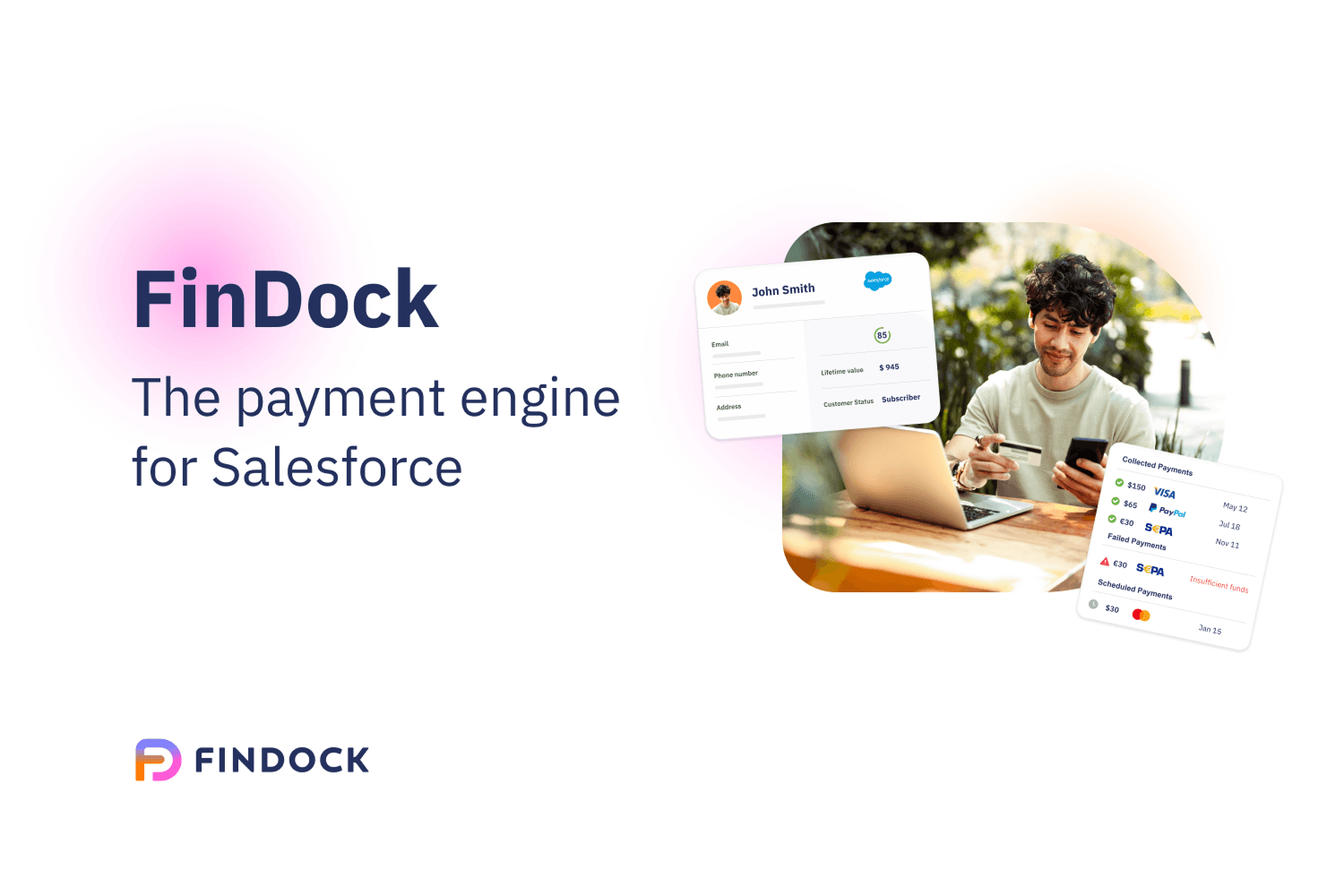 Turn Salesforce into your payment engine for processing, recovery and reconciliation.