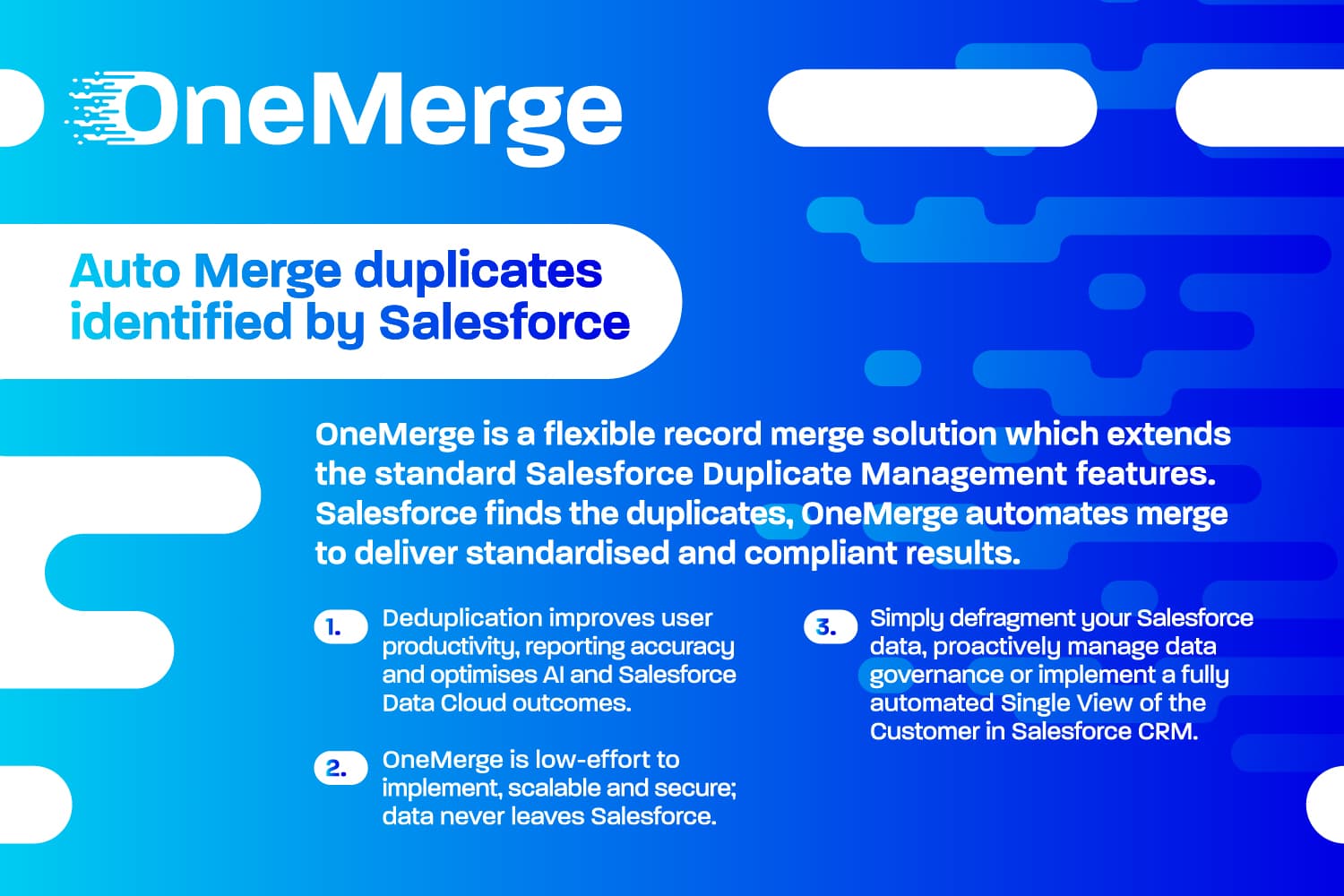 Automate Merge duplicates identified by Salesforce.