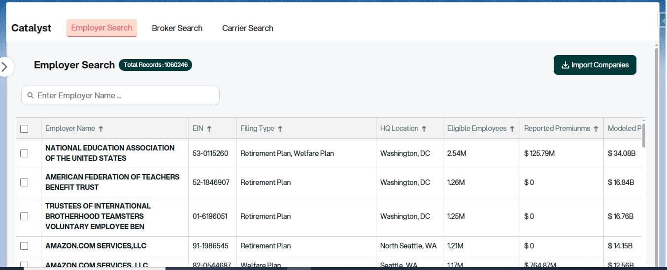 Employer Search