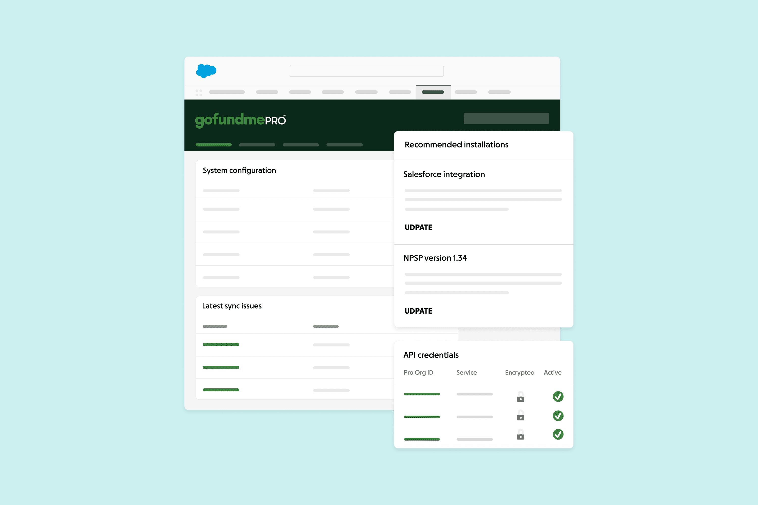 GoFundMe Pro Salesforce integration supporting NPSP