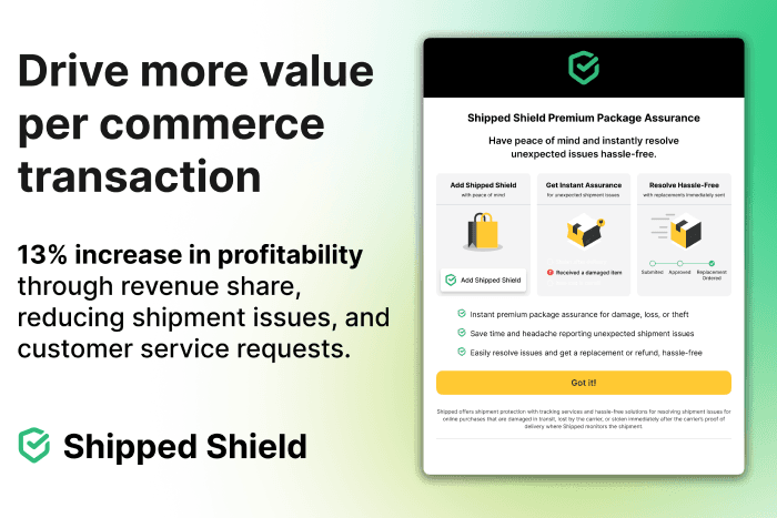 Drive more value per commerce transaction