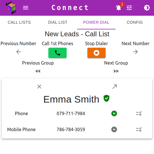 Power Dial your Leads & Contacts