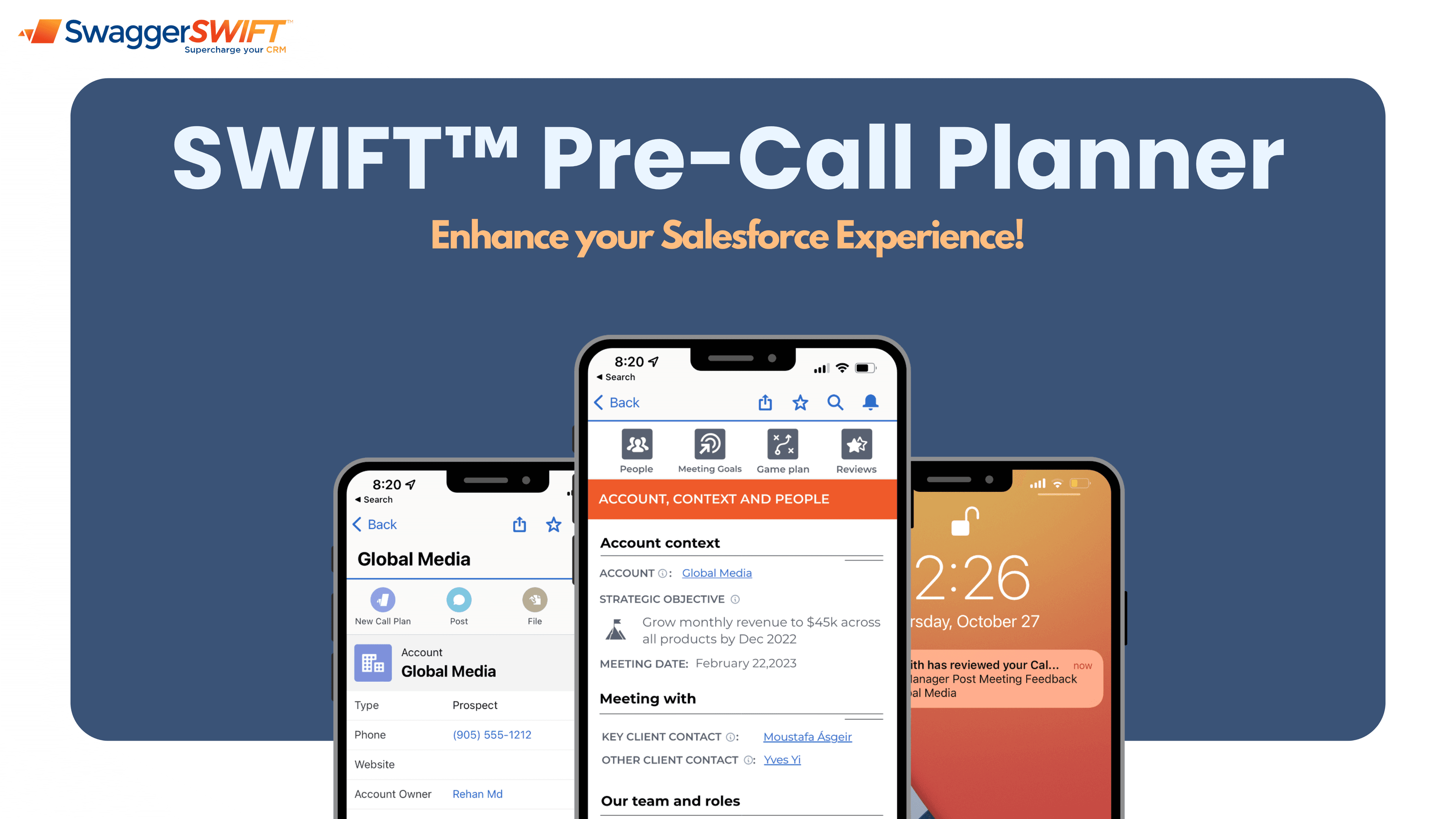 SWIFT™ Pre Call Planner🚀