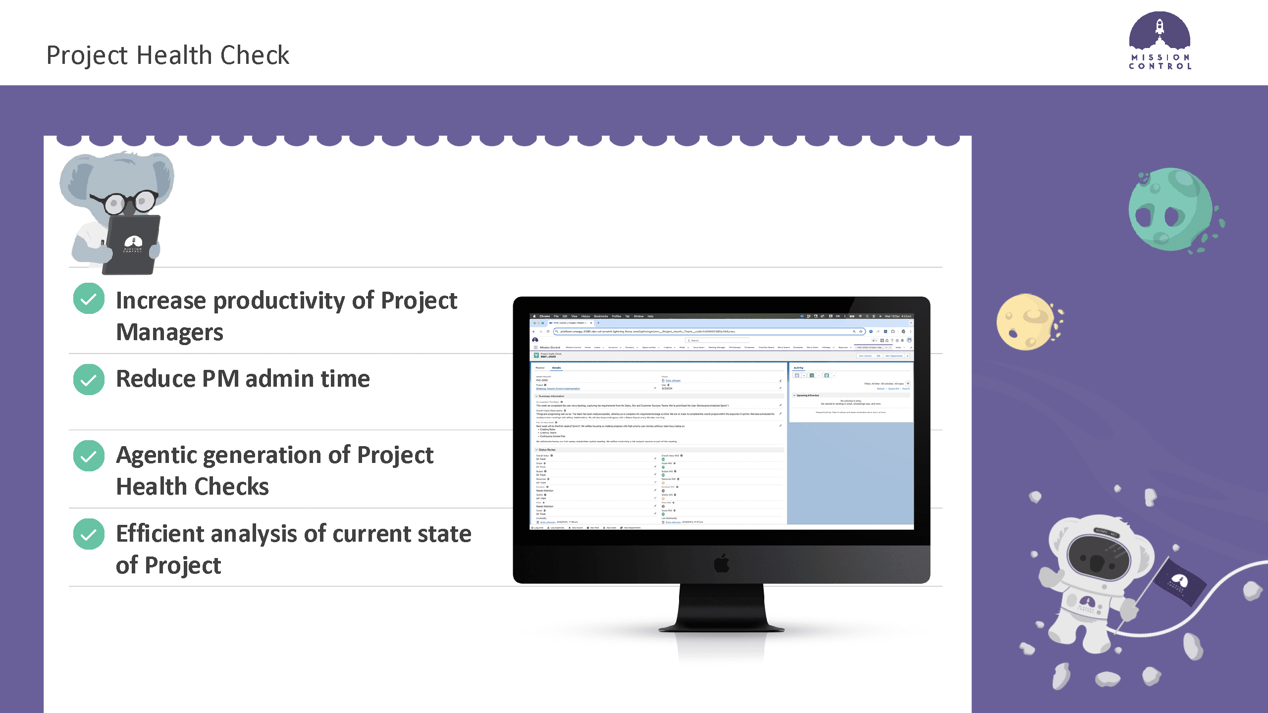 Project Health Check Generation
