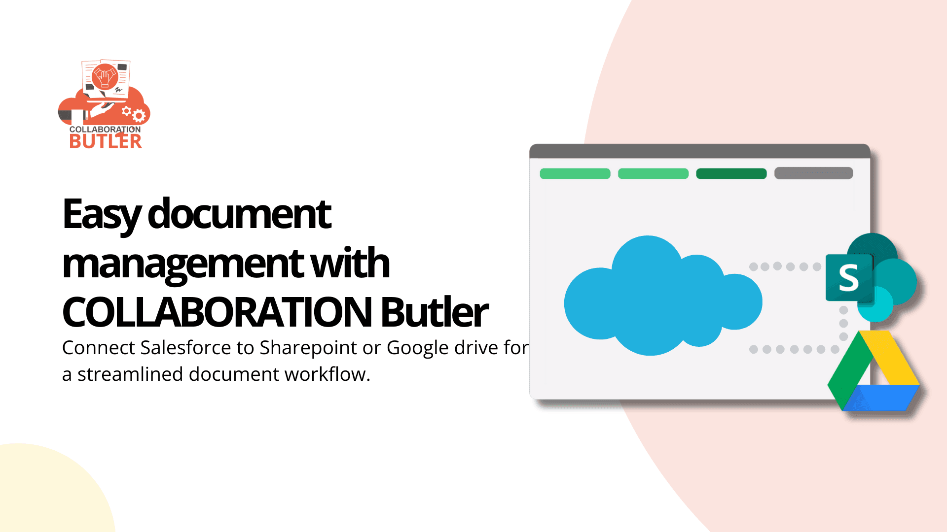 Seamlessly manage documents. Integrate Salesforce with Google Drive or Sharepoint