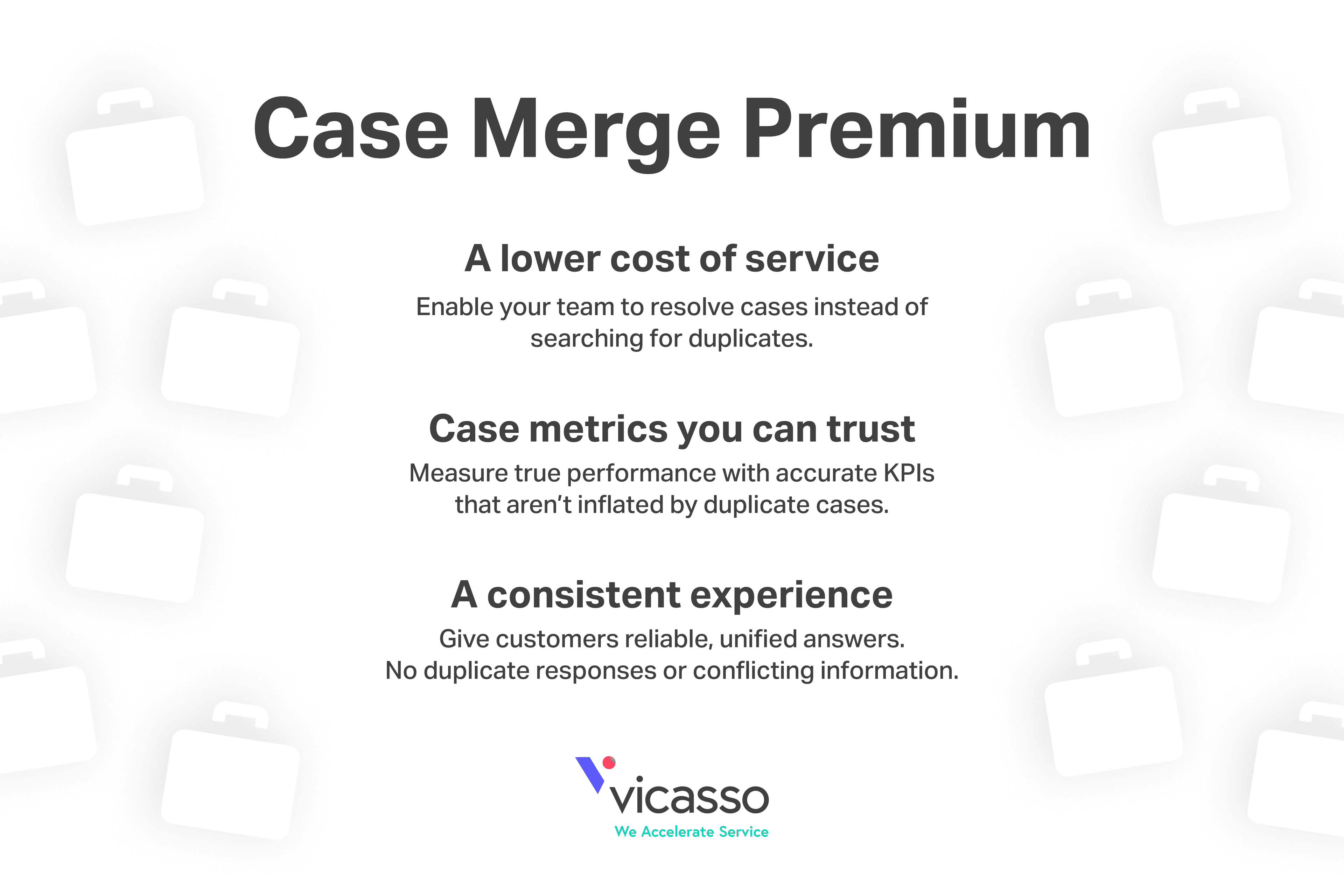 Case Merge Premium: Streamline Salesforce support and lower costs by merging duplicates.