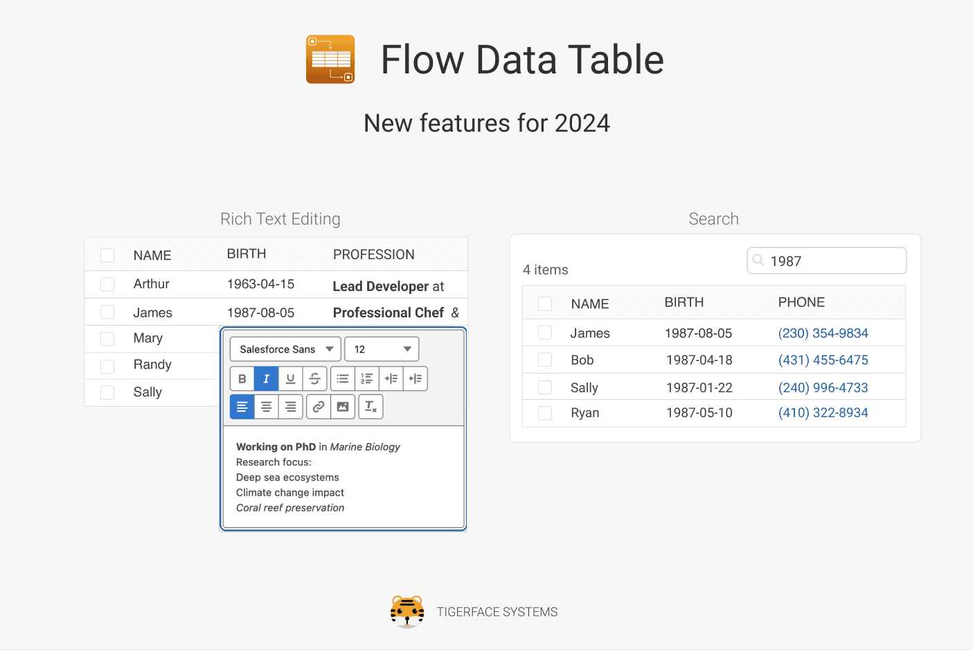 New features for 2024!