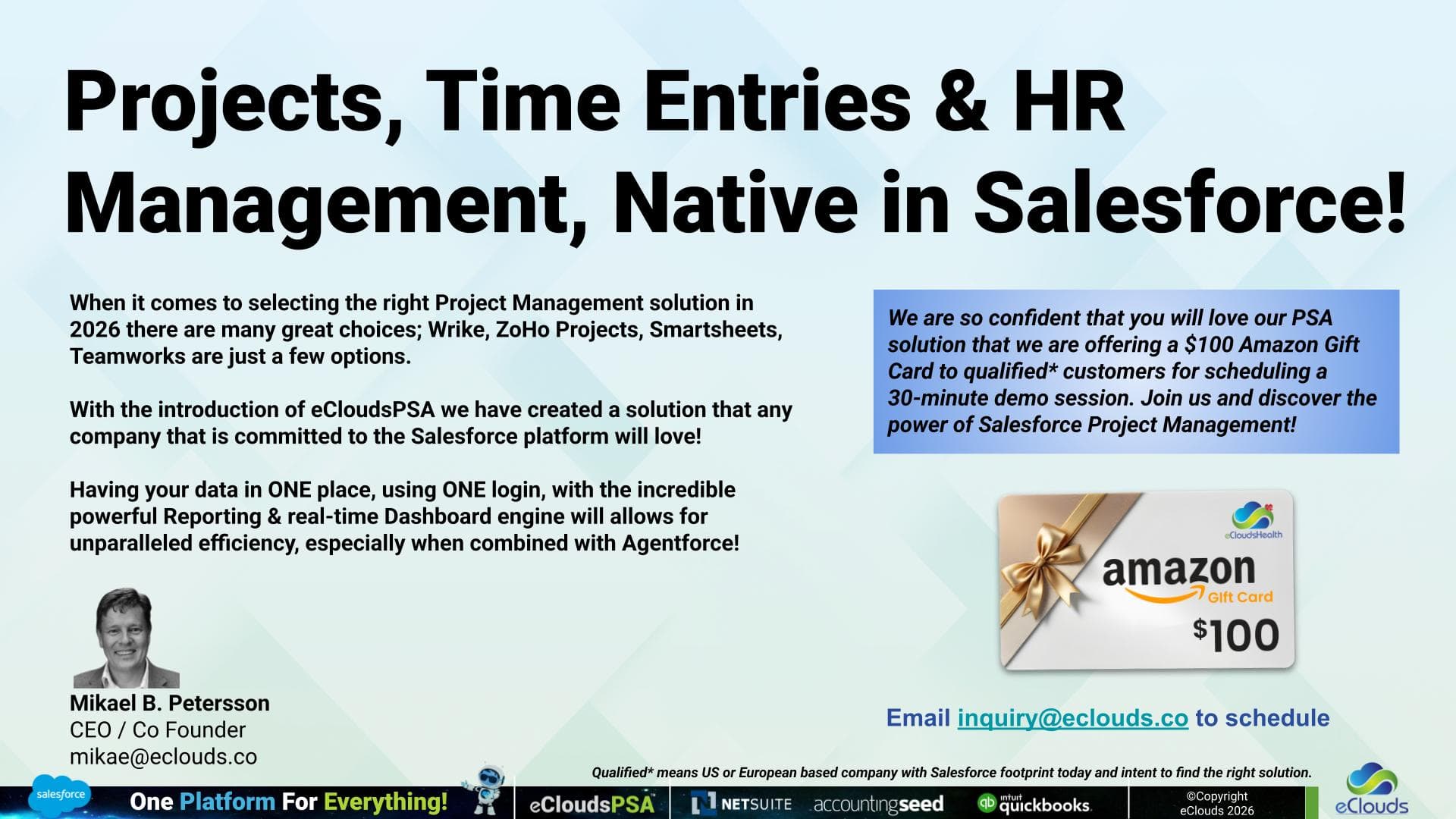 Projects, Time Entries & HR Management, Native in Salesforce!