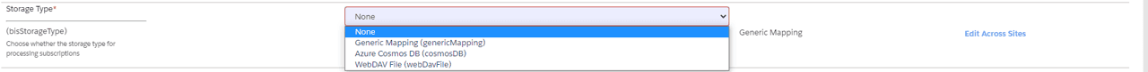 There are different store types based on the need for import size limit requirement