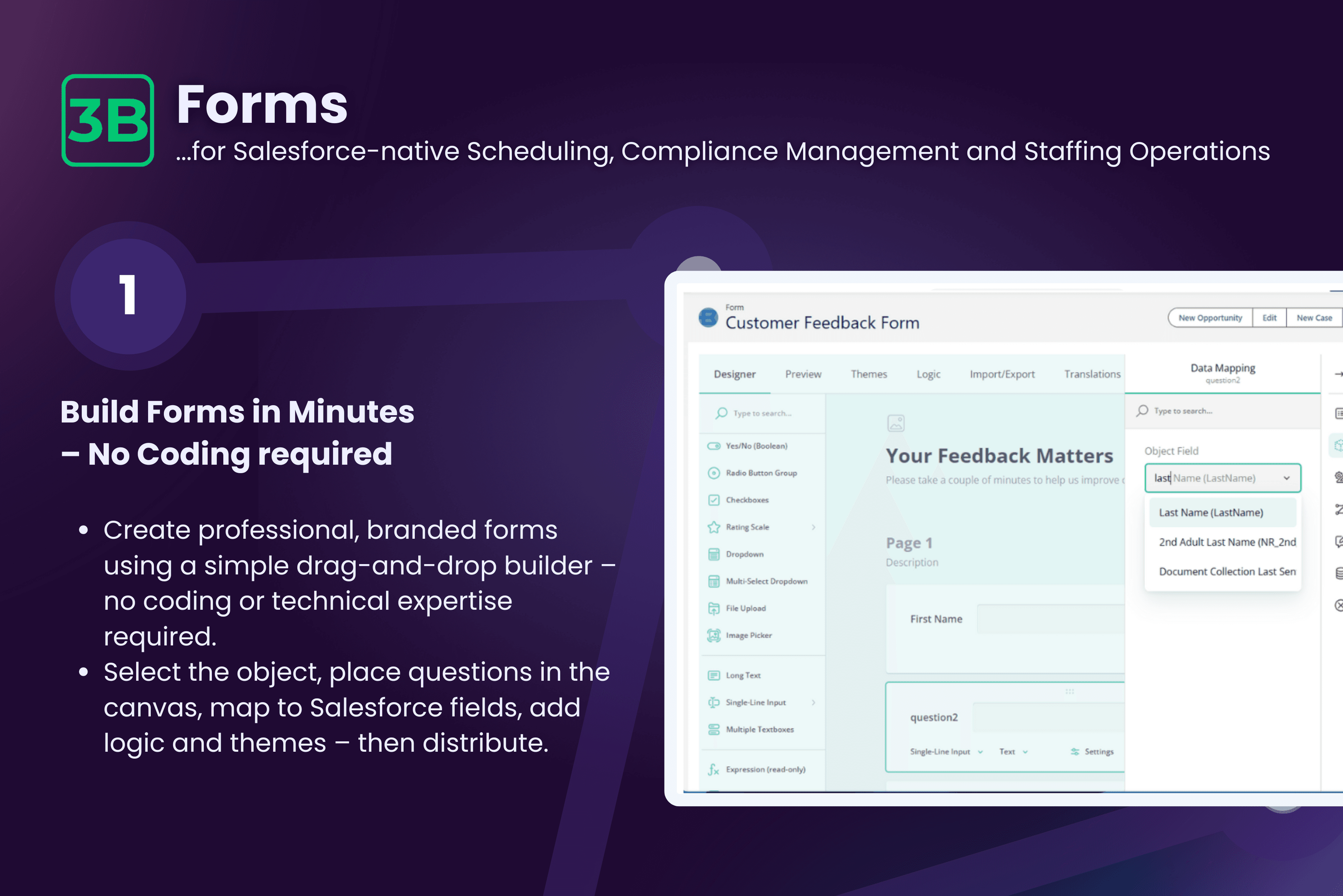 Build Forms in Minutes — No Code