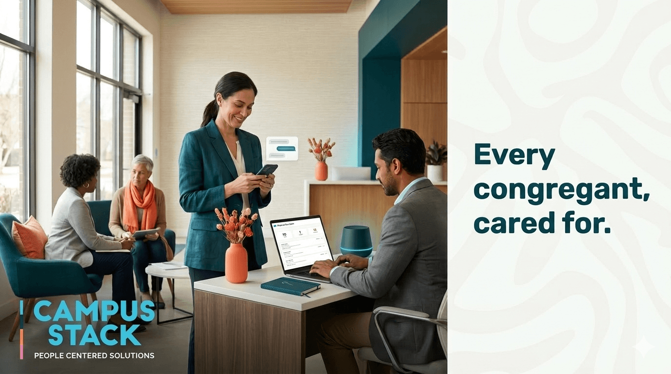 Every congregant, cared for. Free pastoral care for Salesforce NPSP.