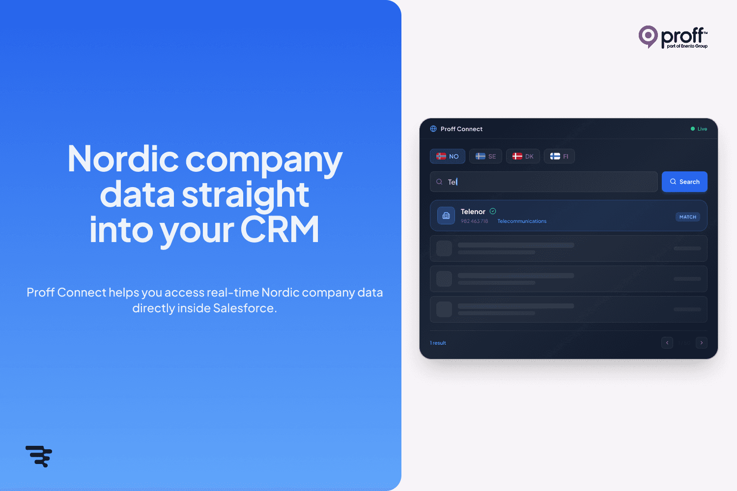 Enrich your CRM with trusted Data directly into your Salesforce