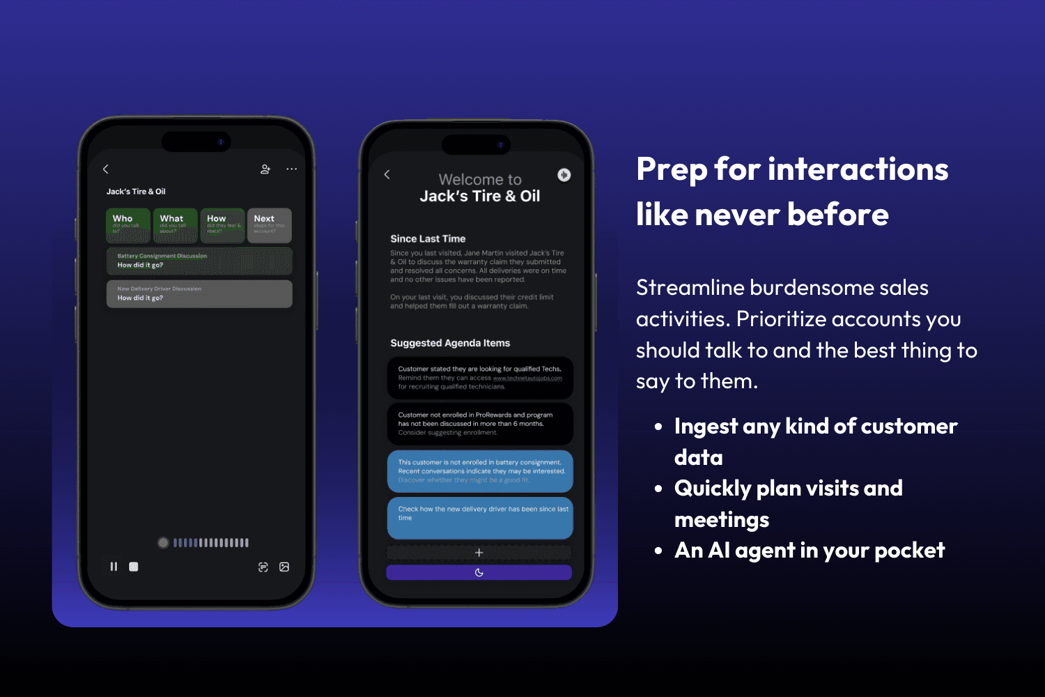 Automated prep and immediate answers