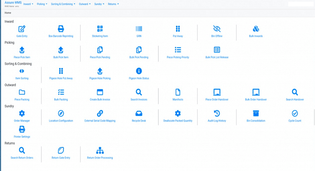 Home Page -Increff WMS