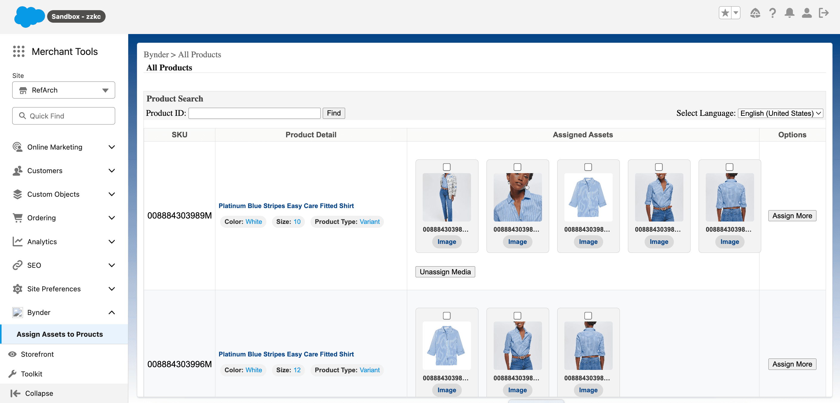 Automatically sync asset reference URLs and metaproperties from Bynder to Salesforce