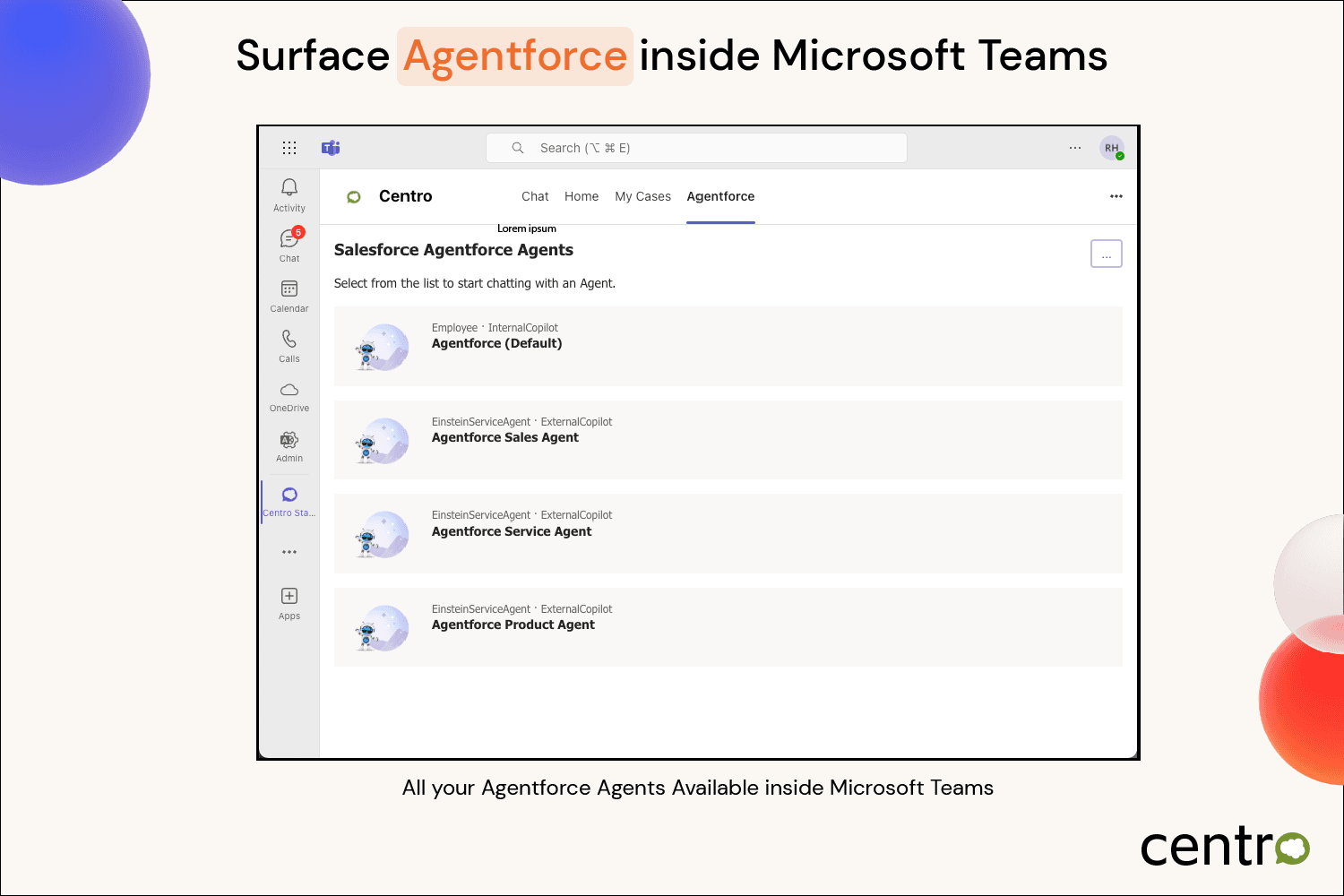 Agentforce in Microsoft Teams