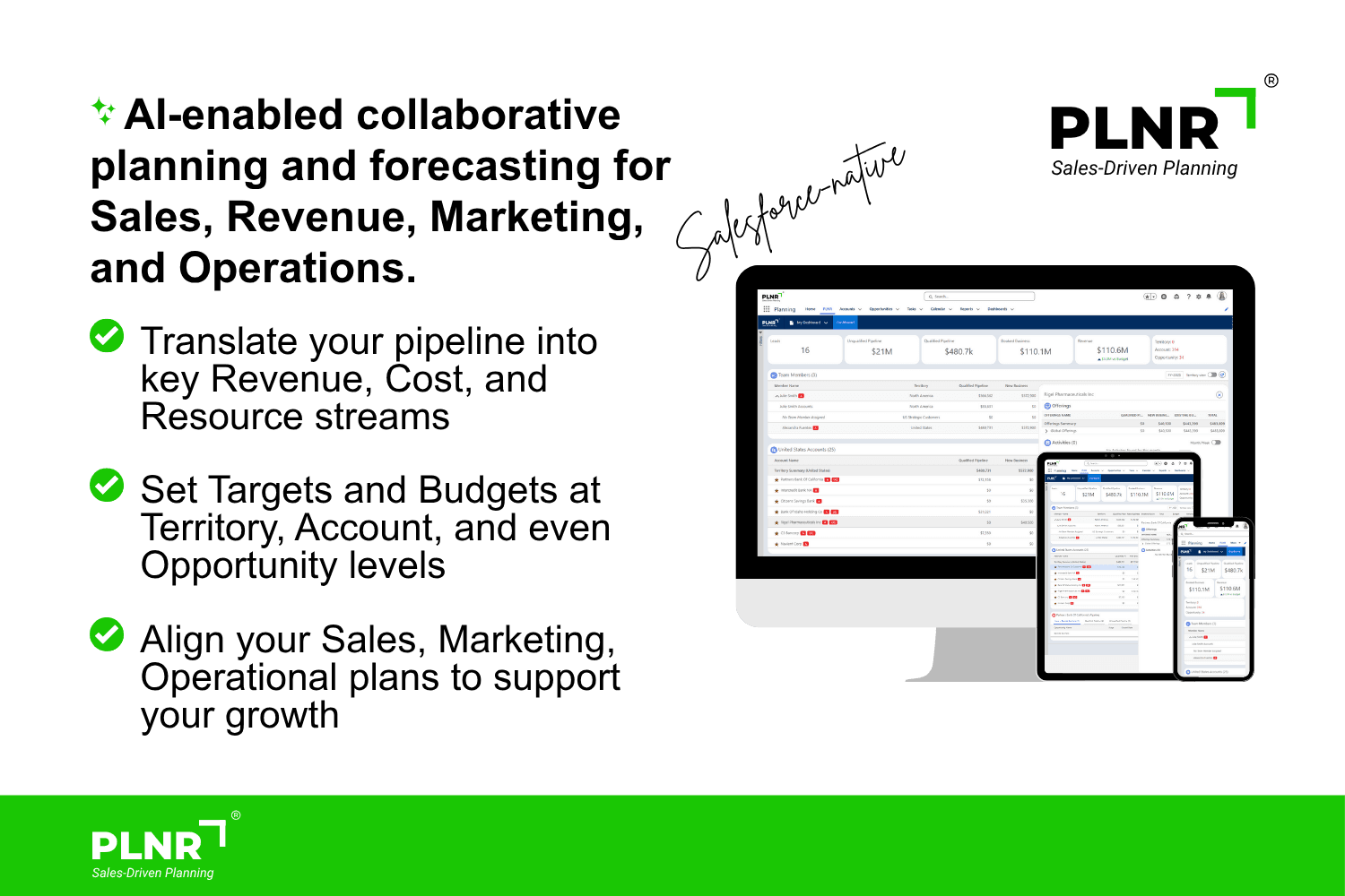 AI-enabled collaborative planning and forecasting for Sales, Marketing, and Operations