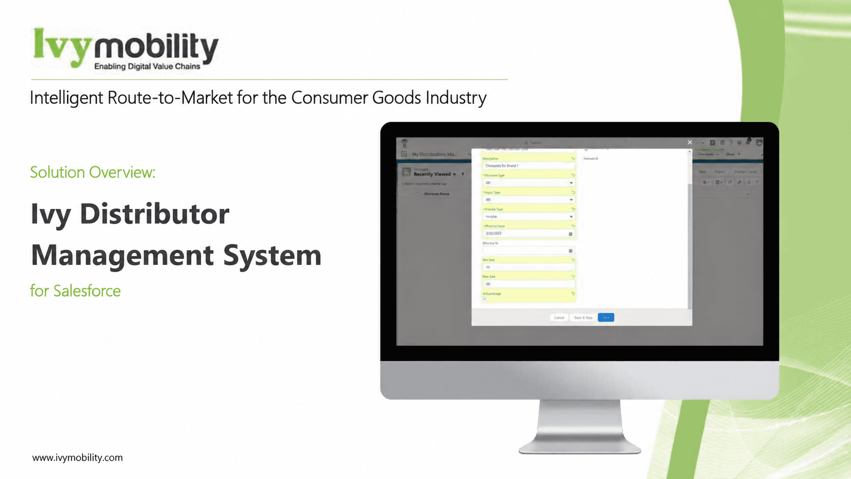 Ivy Distributor Management System