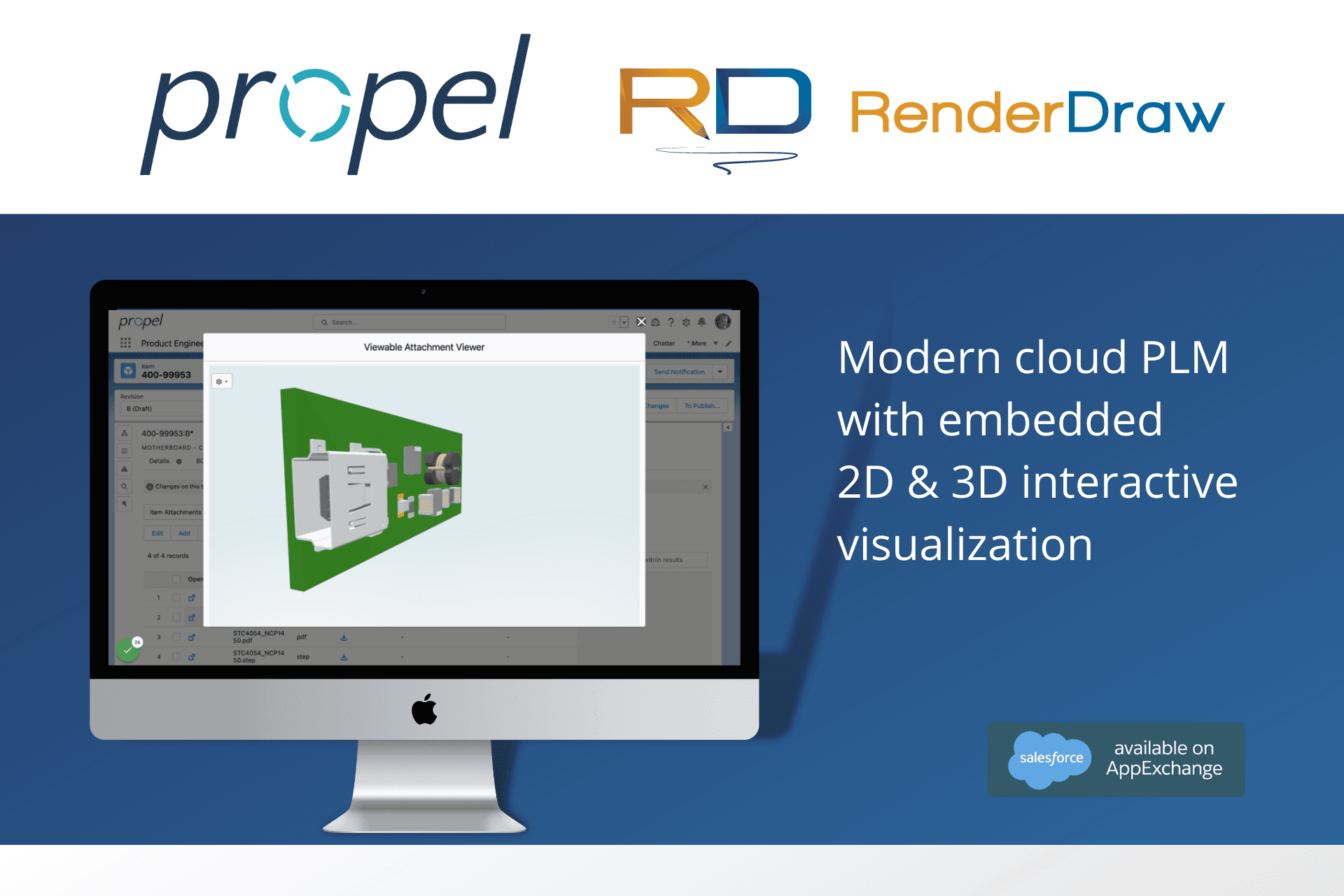 RenderDraw for Propel - Modern cloud PLM with embedded CAD Drawing support and image editing