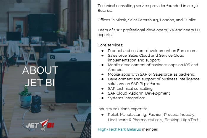 JET BI: Product and Custom Development image 1