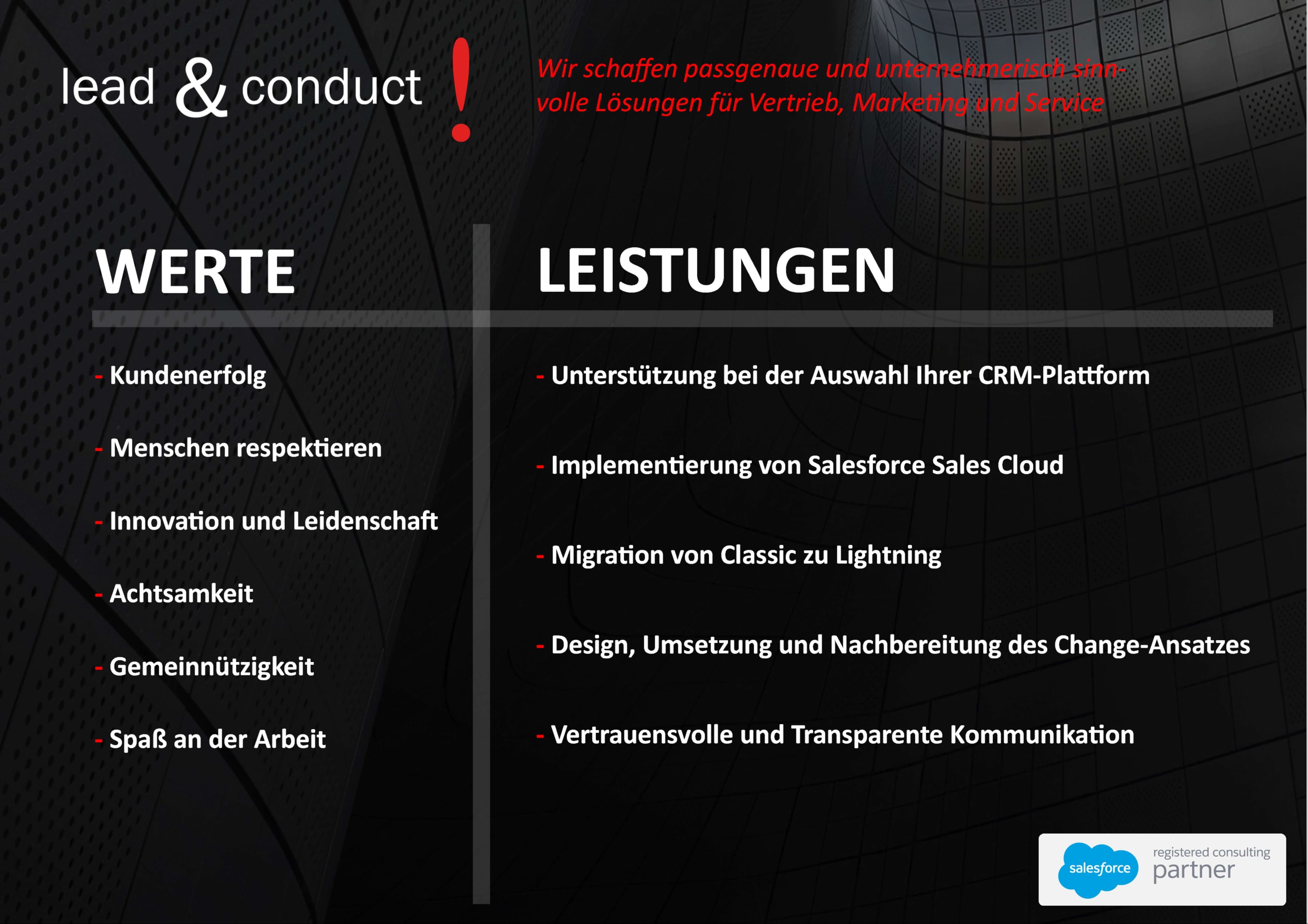 lead & conduct ! image 1