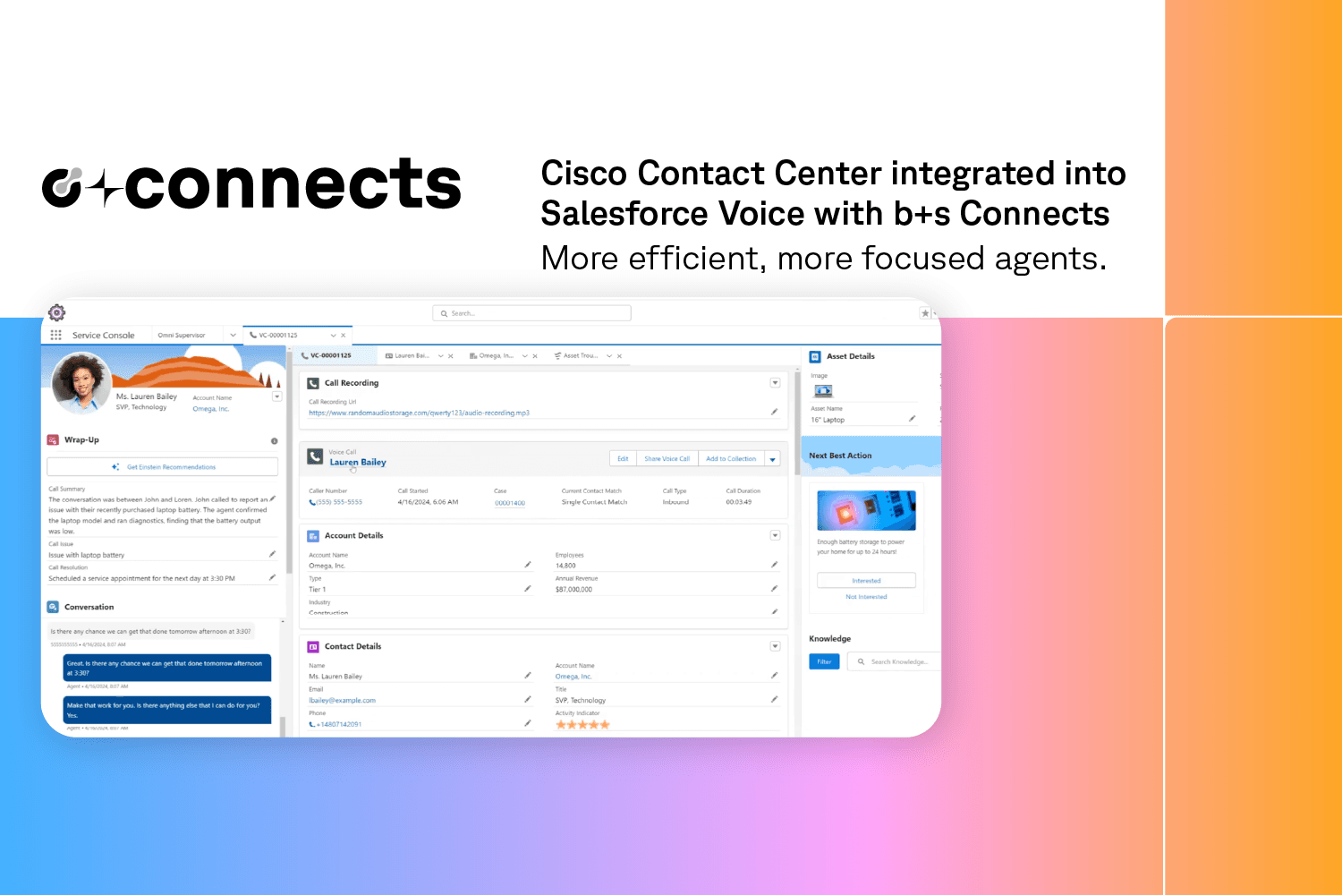 b+s Connects: Empowering Agent Productivity