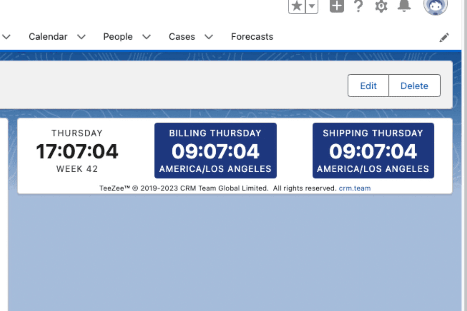 Lightning Component showing Billing and Shipping Local Time using TeeZee Timezones for Salesforce