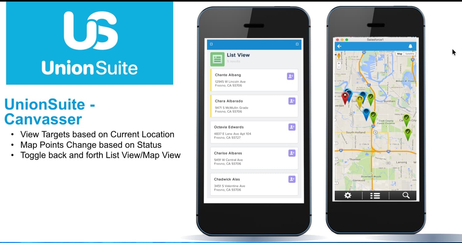 UnionSuite Canvasser- house visits made easy
