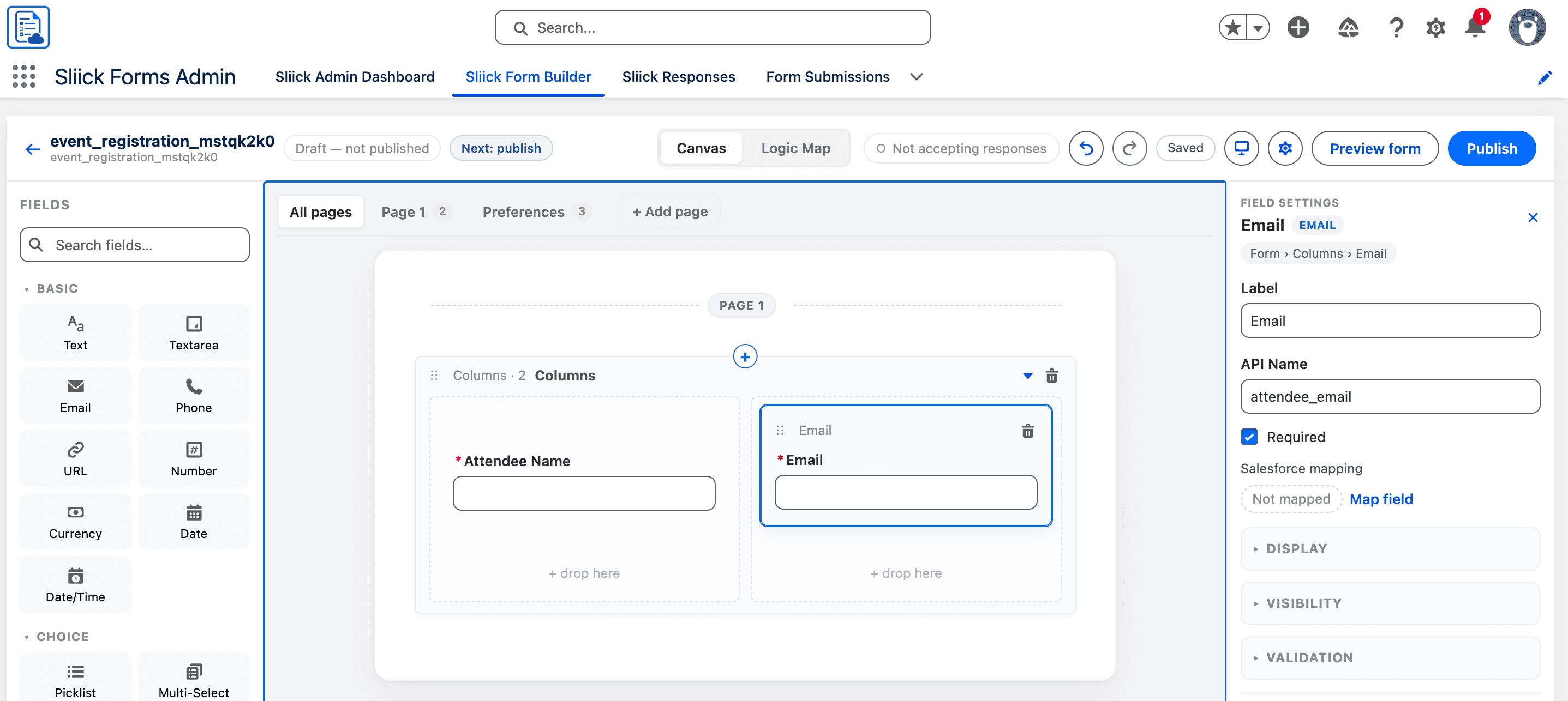 Sliick Form Builder