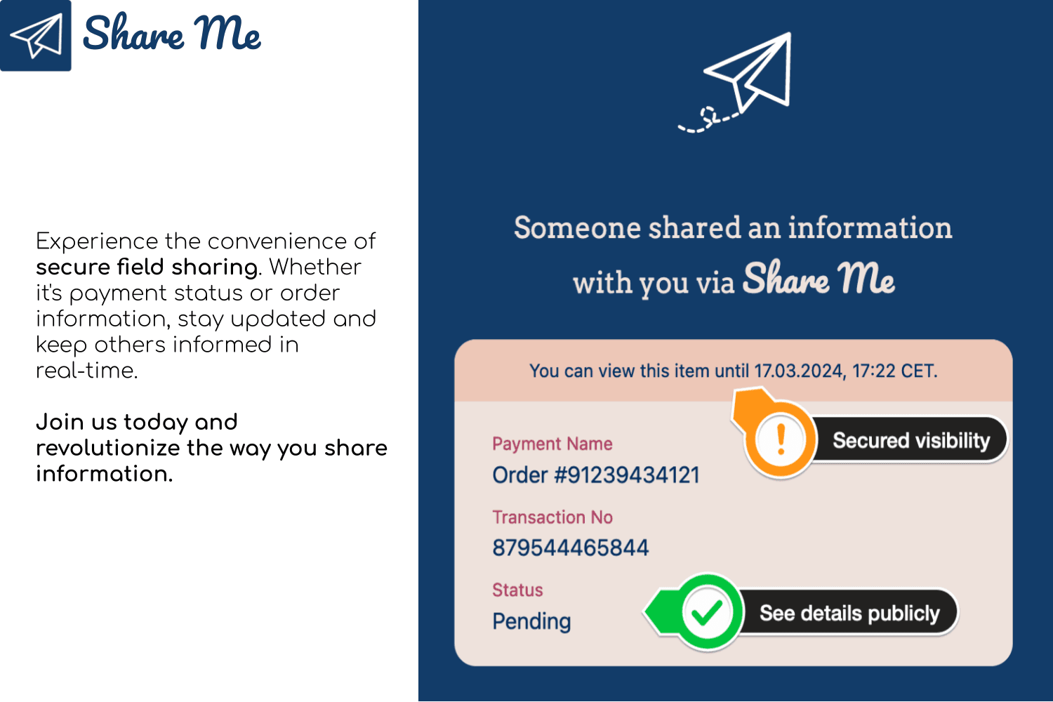 Seamlessly share up-to-date records with your customers.