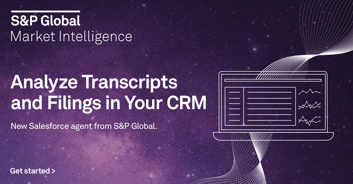 Now available, S&P Capital IQ Pro Document Intelligence for Agentforce.