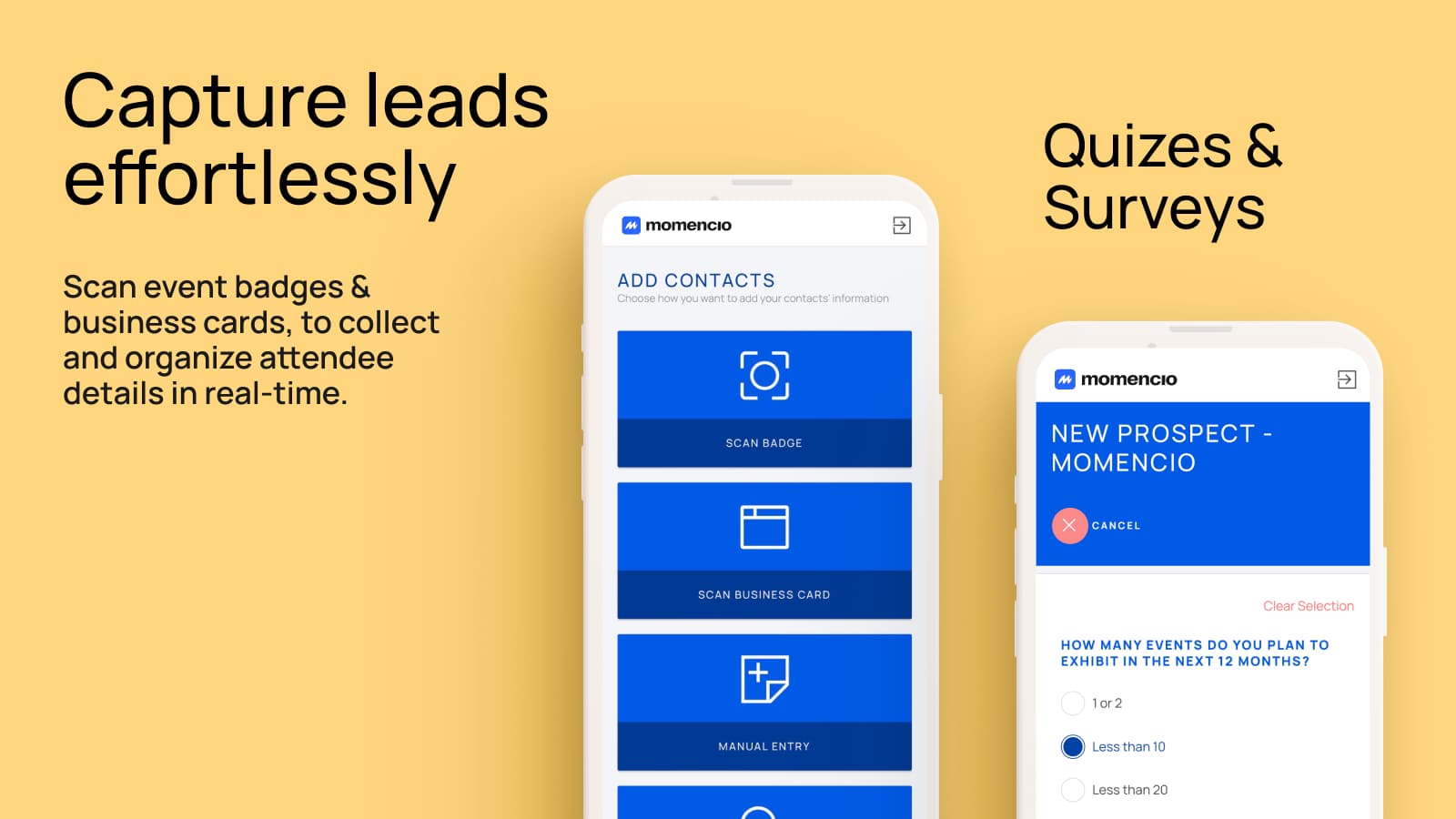 Lead Capture/ Badge Scanning at Events & Surveys