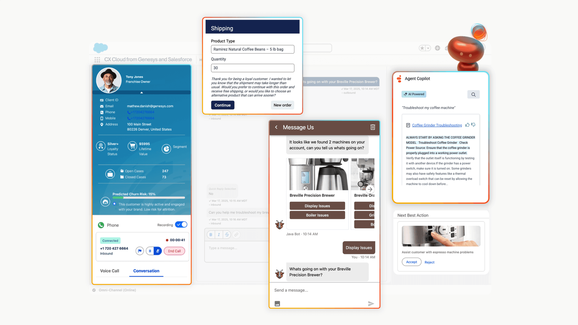 Transform your CRM into an agentic contact center with purpose-built AI
