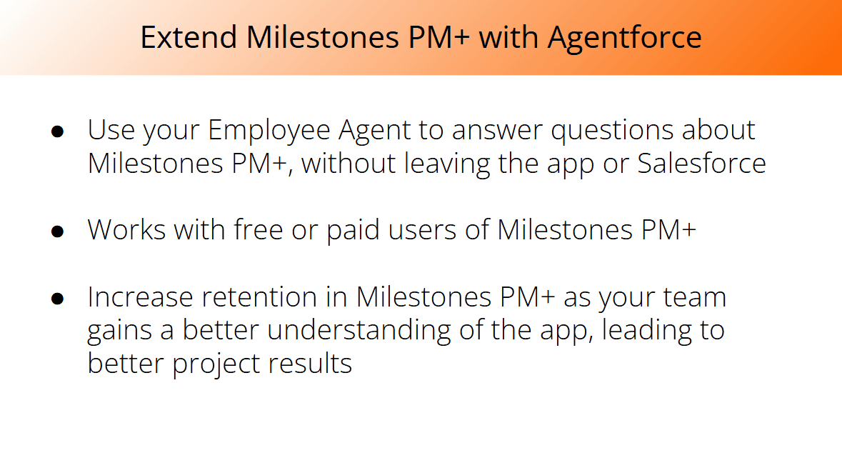 How this agent extends free project management app, Milestones PM+
