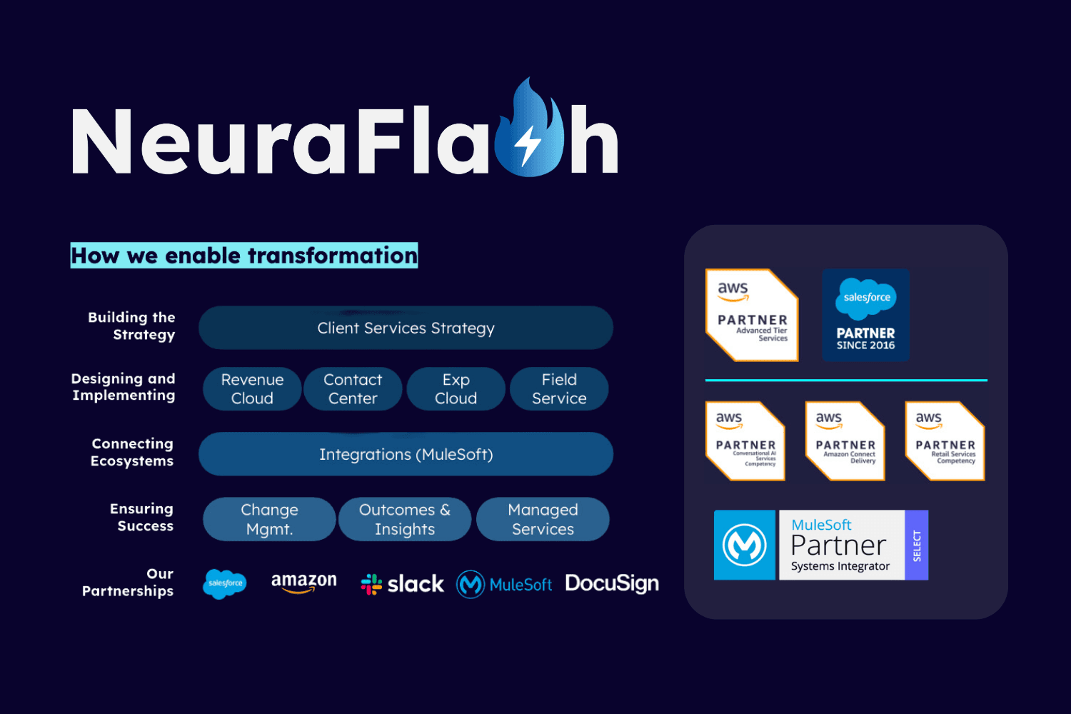 NeuraFlash Expertise