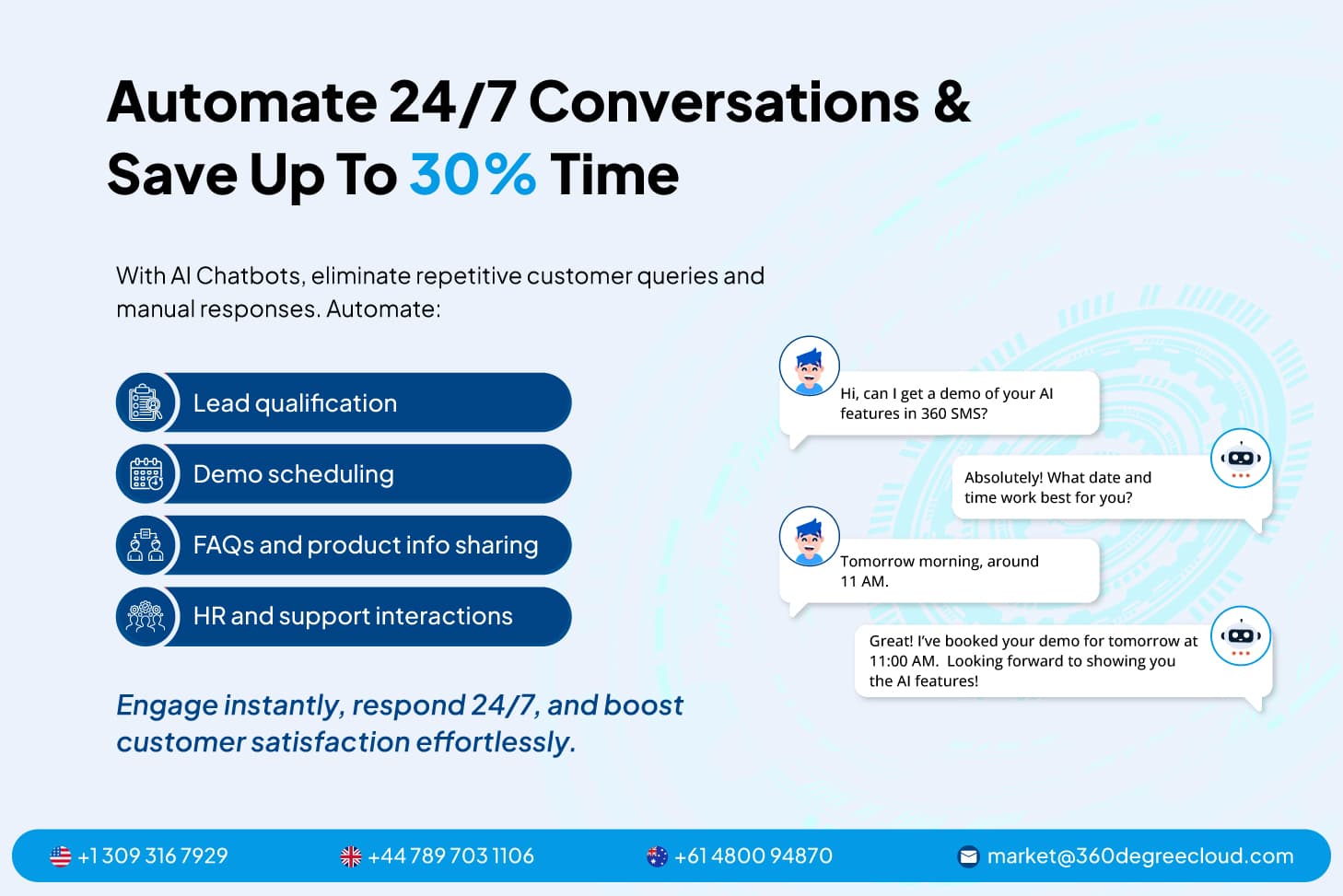 Let AI handle the routine. Your team handles growth