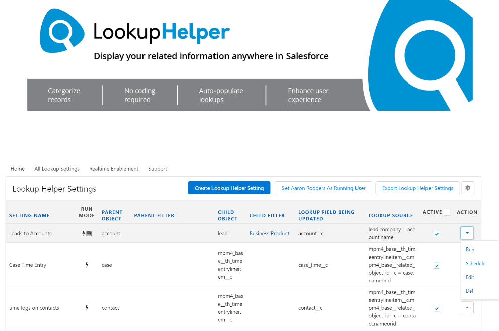 Display related records anywhere in Salesforce with Lookup Helper
