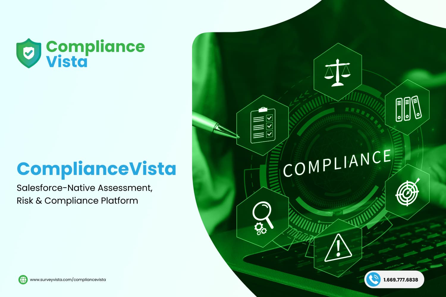 Assessments. Risk. Compliance. All automated, all inside Salesforce.