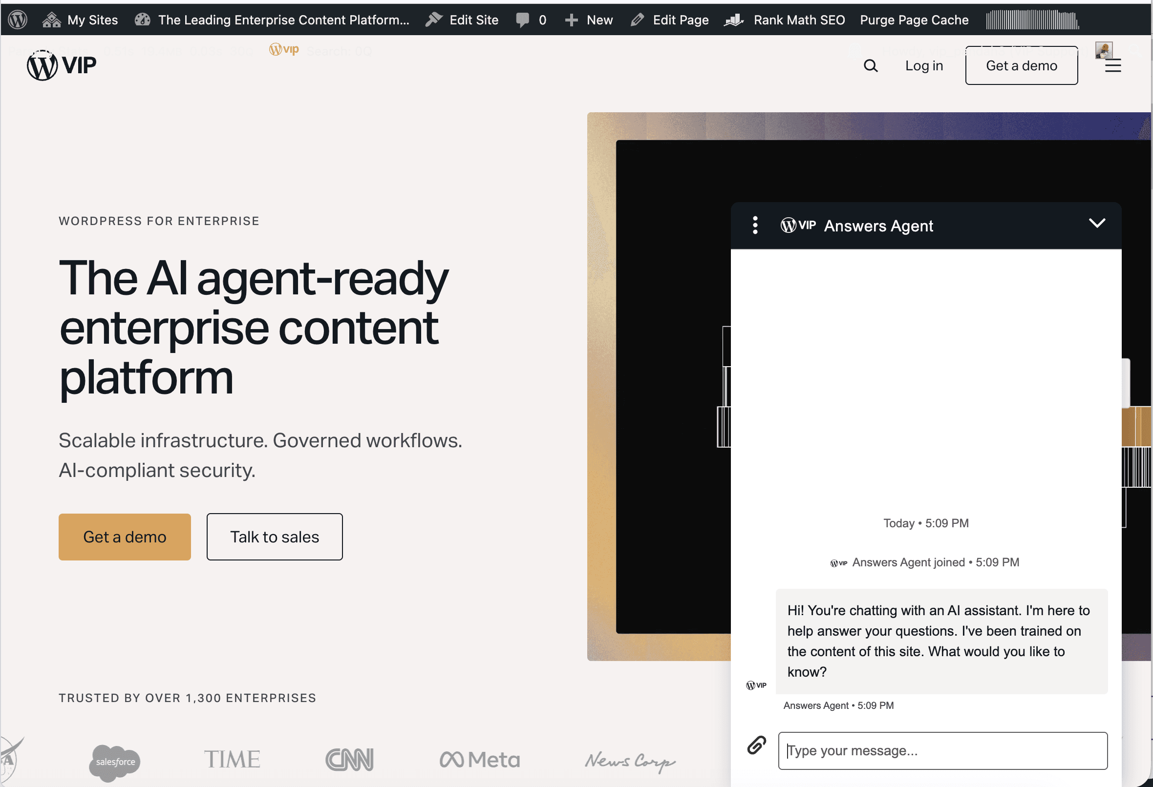 Answers Agent on your website